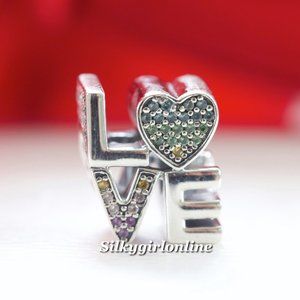 Pandora Rainbow Pavé Love Charm 797189NRPMX